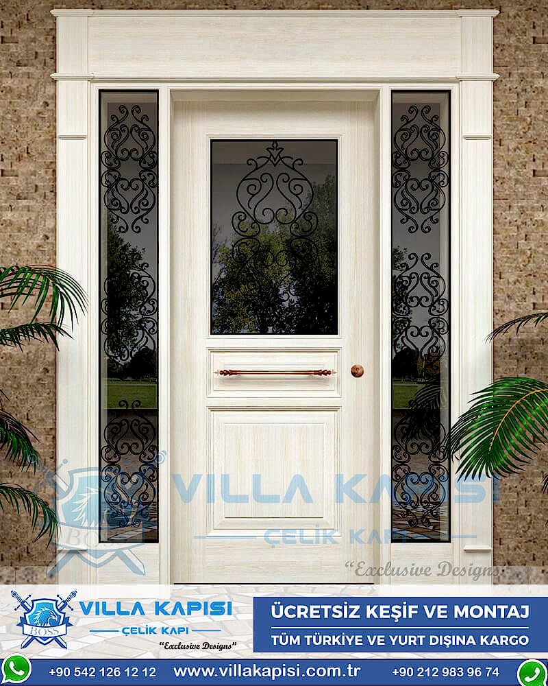 300 Villa Kapısı Modelleri İstanbul Villa Giriş Kapısı Kompozit Villa Kapısı Entrance Door Haustüren Sayf qapilari Çelik Kapı